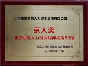专业见证实力，服务赢得未来 H集团获评“2019北京地区人力资源服务品牌50强”